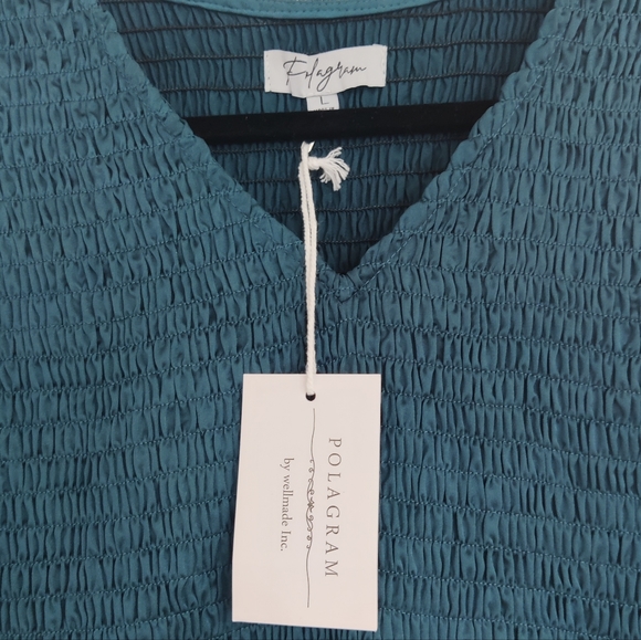 NWT Polagram Ruched Dress - Picture 2 of 2